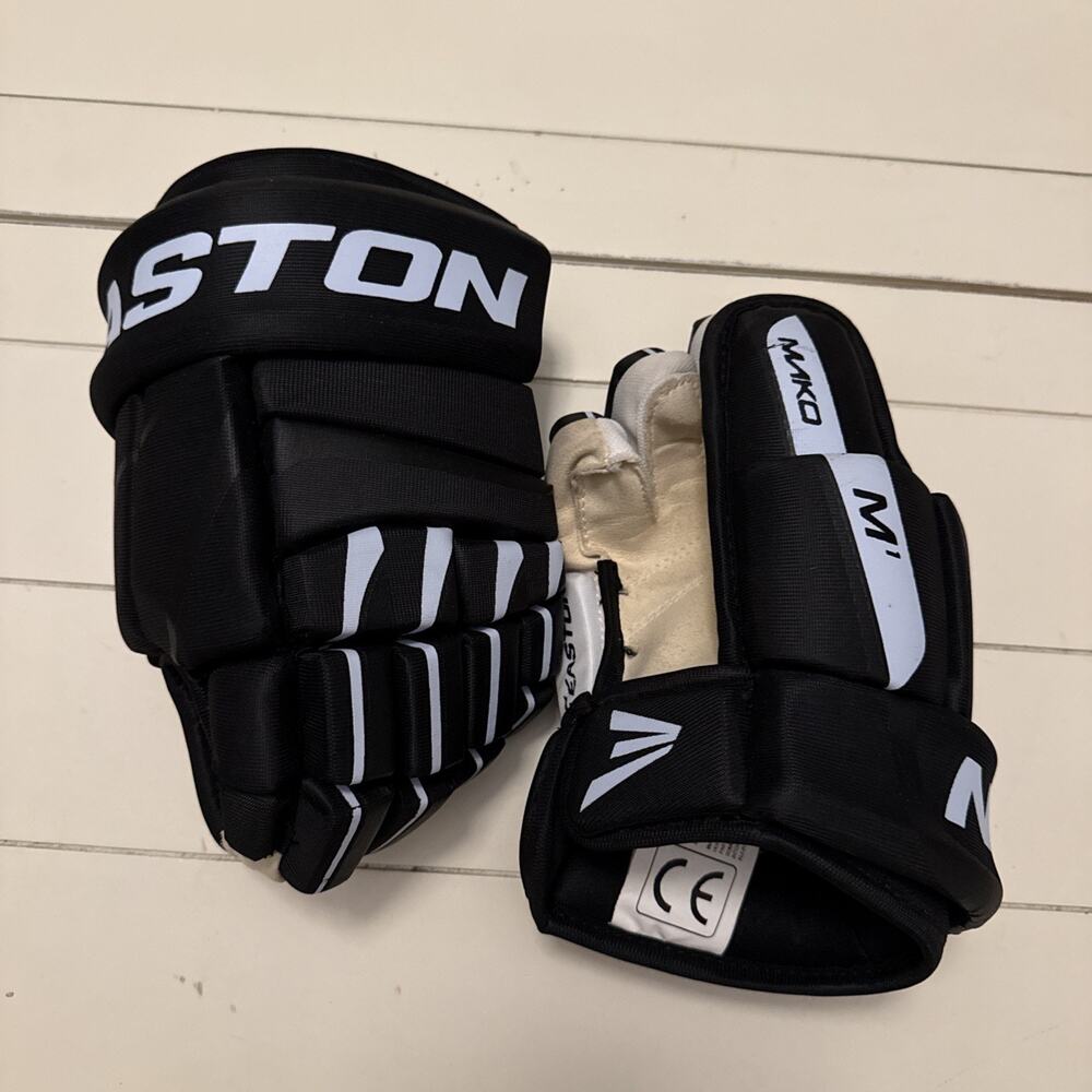 Easton Mako M1 Ice Hockey LH RH Glove Gloves JR 10” 25cm S/P Black